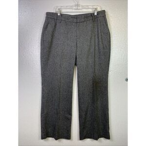 Old Navy Dress Pants Wool Blend Womens Sz‎ 18 Plus Gray Lined Straight Wide
